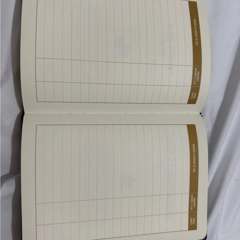 Black Bucket List Journal with Gold Accents Peter pauper press